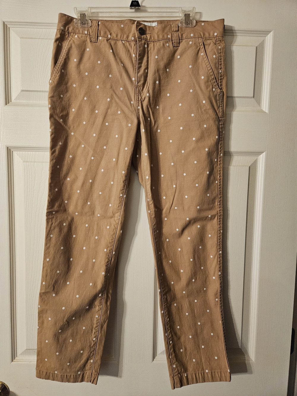 Tan Polka Dot Chino Pants